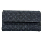 Louis Vuitton Wallet Monogram Mini Porte Tresor International Blue