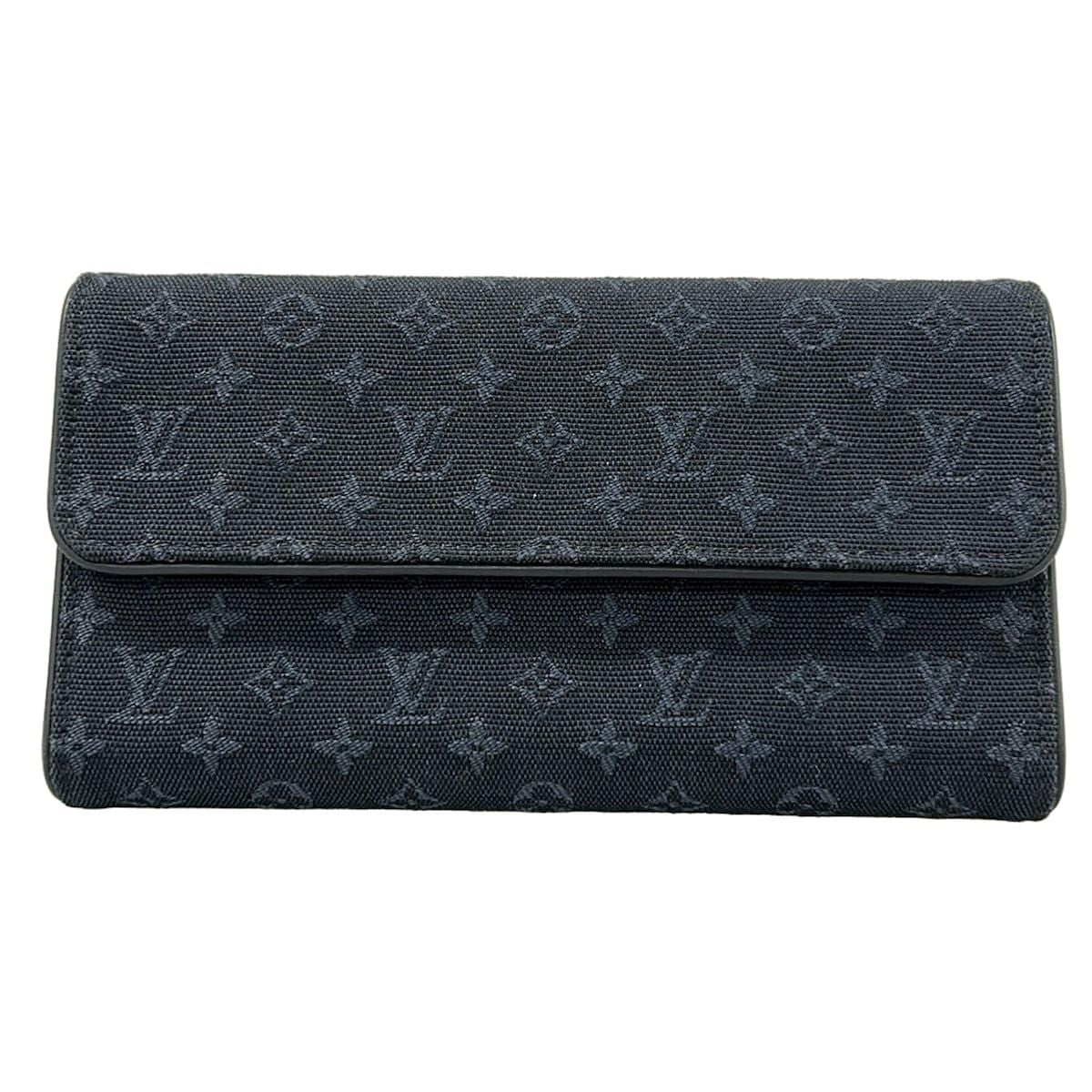Louis Vuitton Wallet Monogram Mini Porte Tresor International Blue