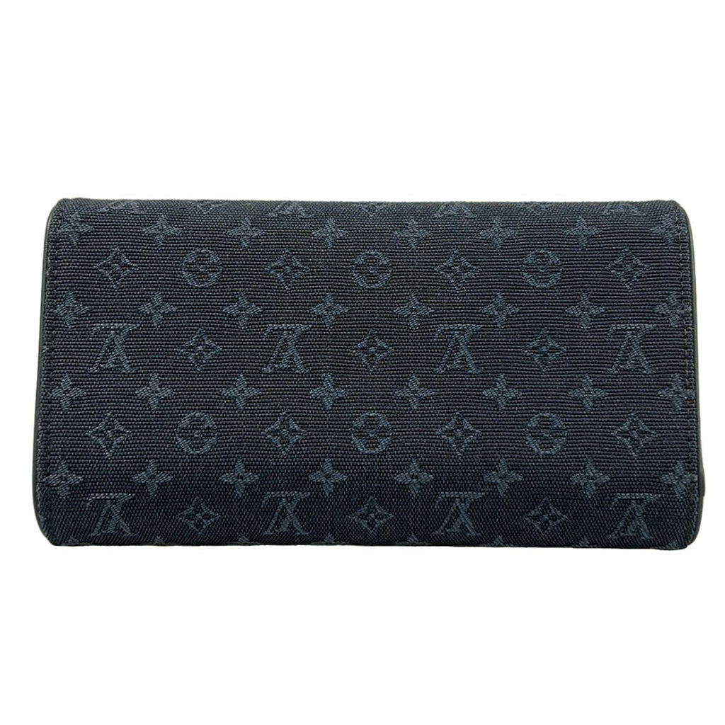 Louis Vuitton Wallet Monogram Mini Porte Tresor International Blue — view 2