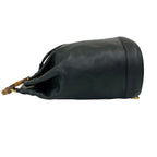 Gucci Vintage Bamb Leather Drawstring Belt Bag Black — view 5