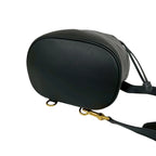 Gucci Vintage Bamb Leather Drawstring Belt Bag Black — view 8