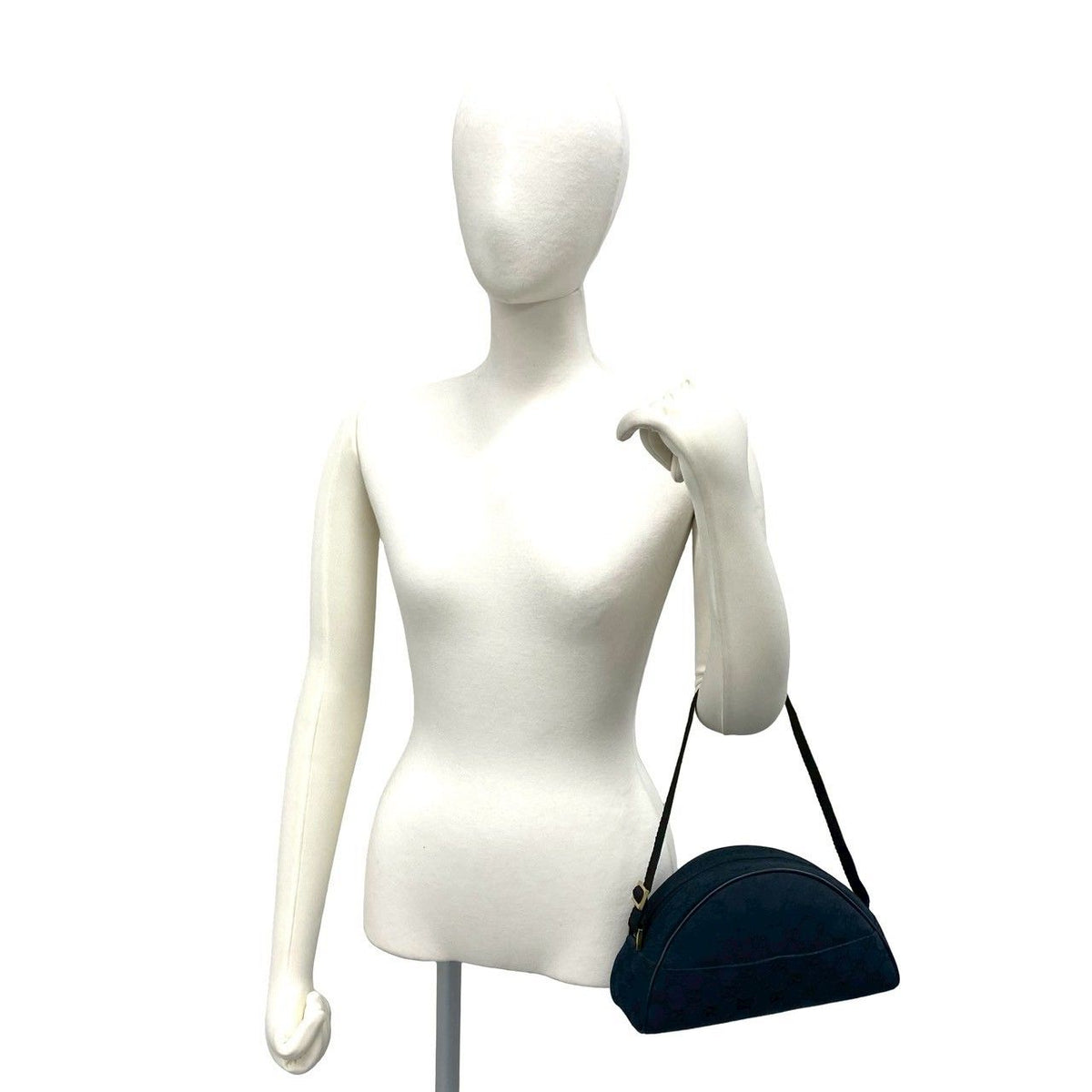 Gucci GG Canvas Pattern Leather Mini Shoulder Bag Pouch Black — view 2