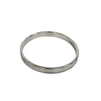 Tiffany & Co Log Narrow Bangle 925 Sterling Silver Bracelet — view 4