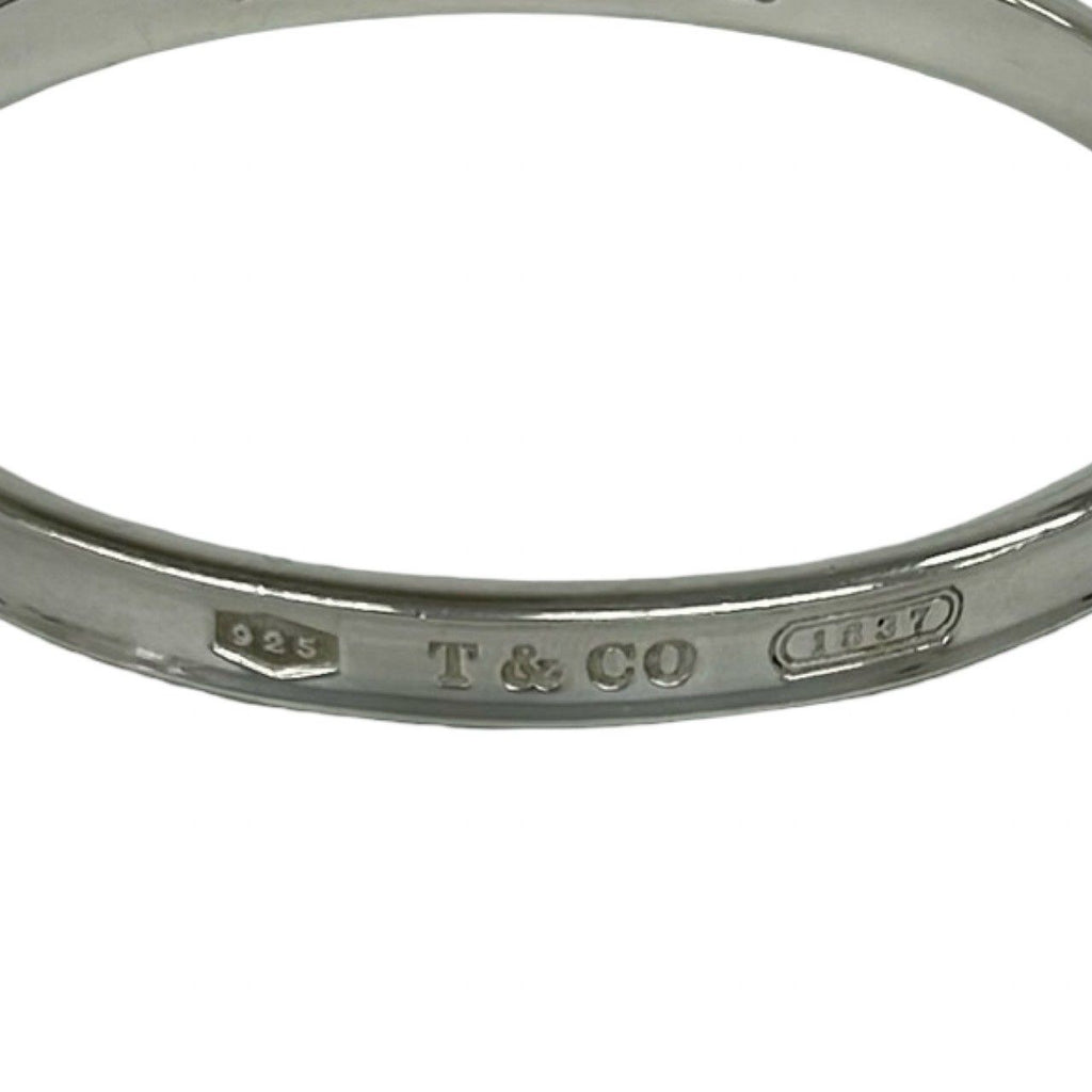Tiffany & Co Log Narrow Bangle 925 Sterling Silver Bracelet — view 2
