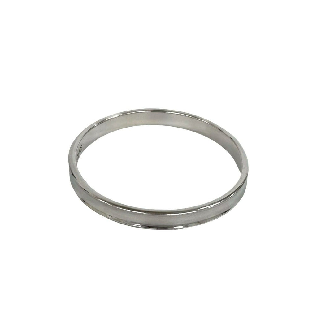 Tiffany & Co Log Narrow Bangle 925 Sterling Silver Bracelet — view 5
