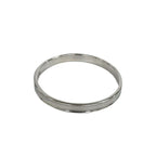 Tiffany & Co Log Narrow Bangle 925 Sterling Silver Bracelet — view 5