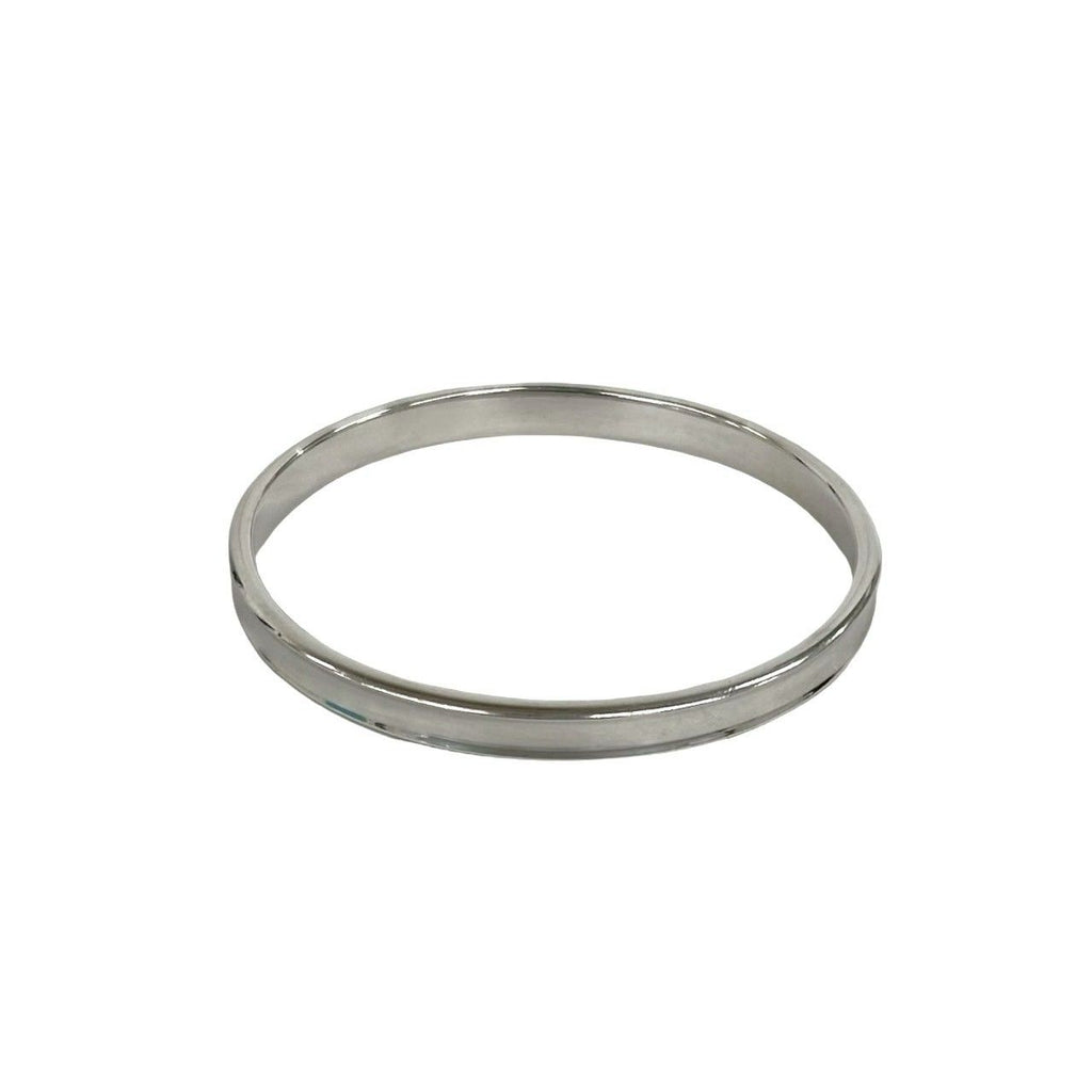Tiffany & Co Log Narrow Bangle 925 Sterling Silver Bracelet — view 6