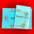Tiffany & Co Open Heart Bracelet 925 Sterling Silver Chain
