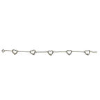 Tiffany & Co Open Heart Bracelet 925 Sterling Silver Chain — view 6