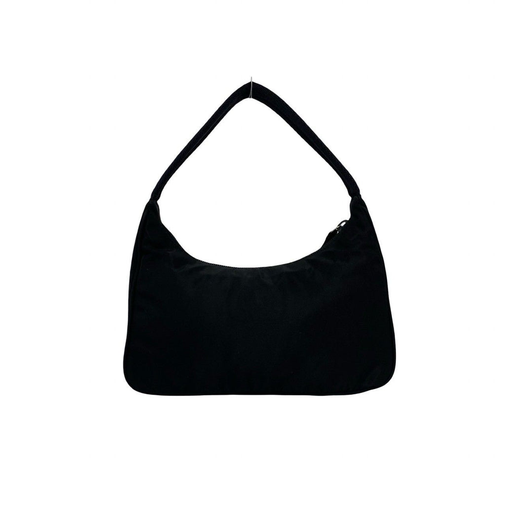 Prada Triangle Tessuto Nylon Mini Handbag Pouch Black — view 3