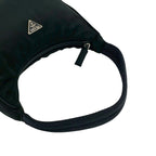 Prada Triangle Tessuto Nylon Mini Handbag Pouch Black — view 4