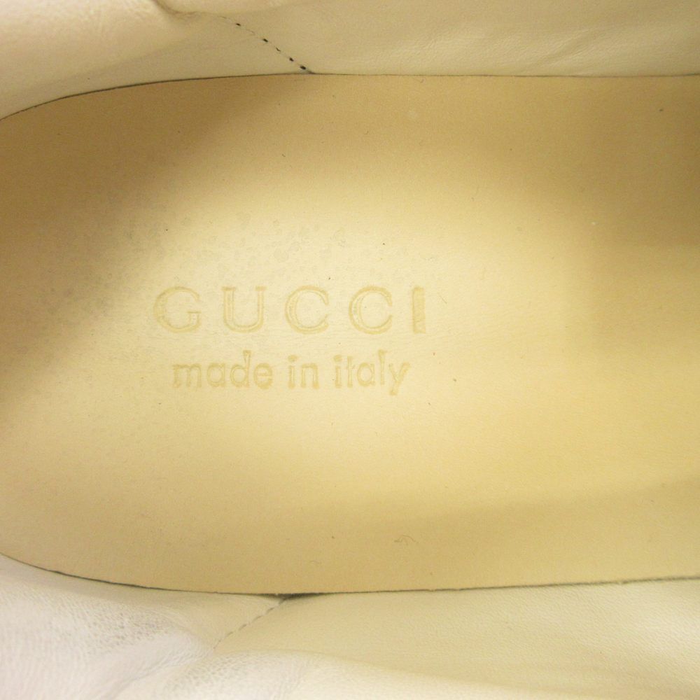 Gucci Ace Web Stripe Sneakers Leather 8 Black — view 6