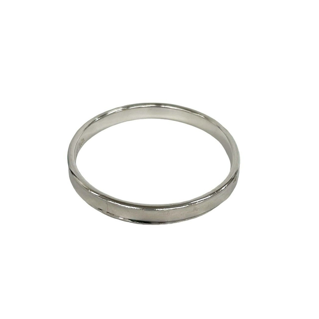 Tiffany & Co Log Narrow Bangle 925 Sterling Silver Bracelet — view 5