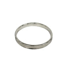Tiffany & Co Log Narrow Bangle 925 Sterling Silver Bracelet — view 5