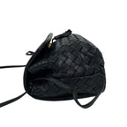 Bottega Veneta Intrecciato Leather Tassel Mini Shoulder Bag Pochette Black — view 5