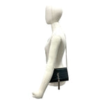 Saint Laurent Paris YSL Logo Leather Chain Mini Shoulder Bag Pochette Black — view 2