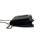 Saint Laurent Paris YSL Logo Leather Chain Mini Shoulder Bag Pochette Black — view 5