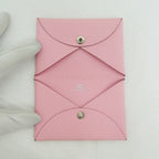Hermes Calvi Rose Sakura Silver Chevre Made Pink Card Holder — view 5