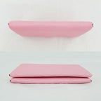 Hermes Calvi Rose Sakura Silver Chevre Made Pink Card Holder — view 4