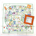 Hermes Carre 90 le Jeu Des Petits Bonheurs Little Happiness Game Scarf Silk