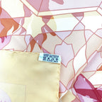 Hermes Carre 90 Sous les Orange Multicolor Scarf Silk — view 8
