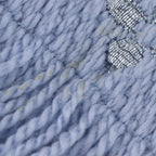 Louis Vuitton Echarpe Logo Mania Shine Wool Light Blue Scarf — view 7