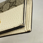 Gucci Wallet GG Marmont Supreme Leather Brown Ivory Gold — view 6