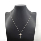 Tiffany & Co Necklace Signature Cross 18k Yellow Gold Silver — view 7
