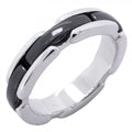 Chanel Ring Ultra Collection 18k White Gold Ceramic Black