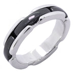 Chanel Ring Ultra Collection 18k White Gold Ceramic Black
