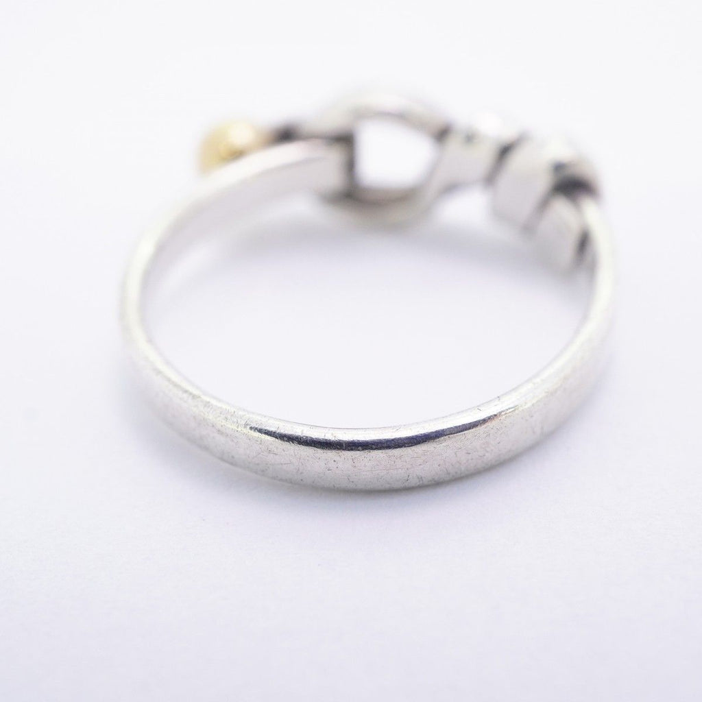 Tiffany & Co Ring Hook Eye 18k Yellow Gold 925 Sterling Silver — view 8