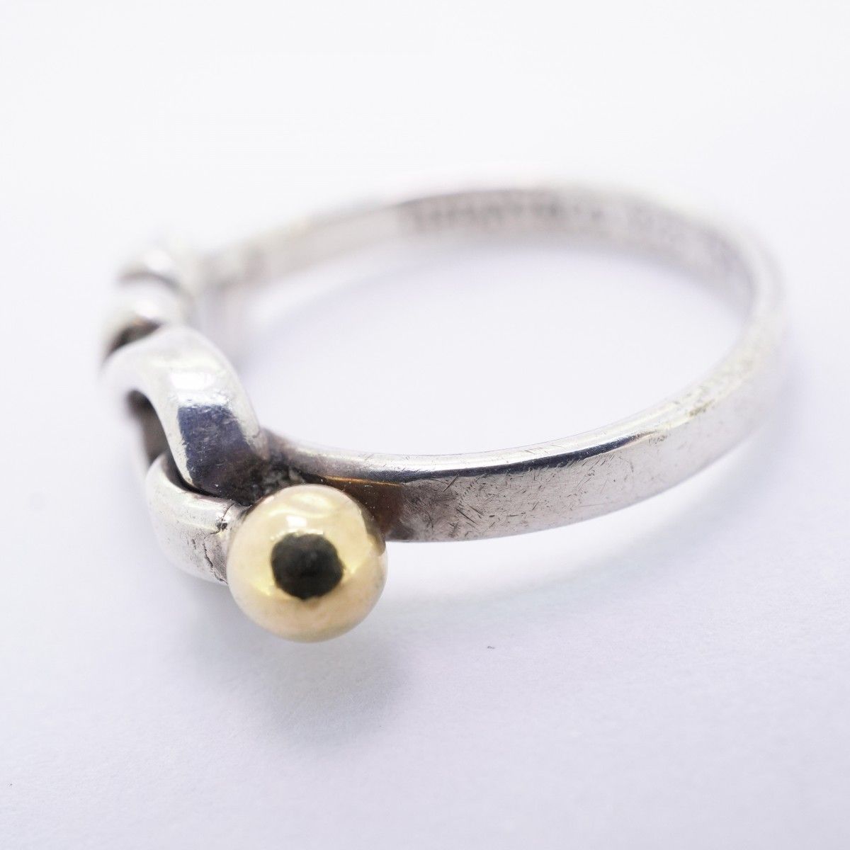 Tiffany & Co Ring Hook Eye 18k Yellow Gold 925 Sterling Silver — view 7
