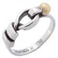Tiffany & Co Ring Hook Eye 18k Yellow Gold 925 Sterling Silver