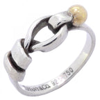 Tiffany & Co Ring Hook Eye 18k Yellow Gold 925 Sterling Silver