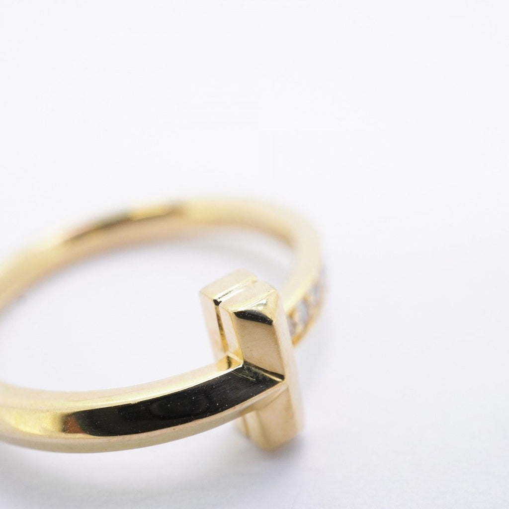 Tiffany & Co Ring T One 18k Yellow Gold Diamond — view 9