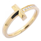 Tiffany & Co Ring T One 18k Yellow Gold Diamond