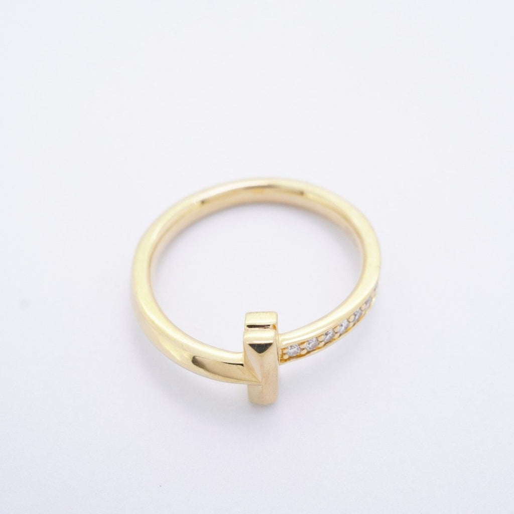 Tiffany & Co Ring T One 18k Yellow Gold Diamond — view 3