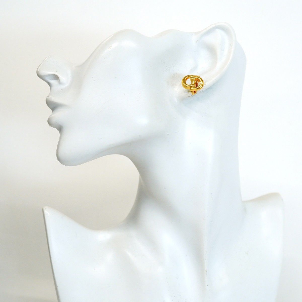 Dior Earrings CD Logo Gold Plated — view 5