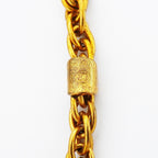 Chanel Necklace Vintage CC Logo Gold Plated — view 6