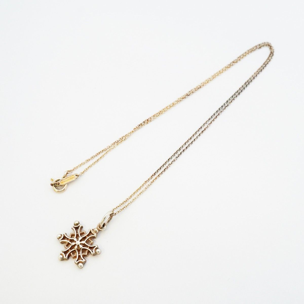 Tiffany & Co Necklace Snowflake Silver — view 3