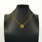 Dior Necklace Logo Gold Plated Rhinestone — view 6