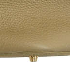 Hermes Handbag Picotin Lock Taurillon Clemence Beige Marfa Gold — view 6