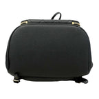 Chanel Backpack Quilted Caviar Leather Black Champagne Gold — view 3