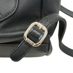 Chanel Backpack Quilted Caviar Leather Black Champagne Gold — view 6