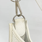 Hermes Shoulder Bag Evelyne Taurillon Clemence White Silver — view 6