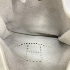 Hermes Shoulder Bag Evelyne Taurillon Clemence White Silver — view 4