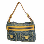 Louis Vuitton Shoulder Bag Monogram Denim PM Blue