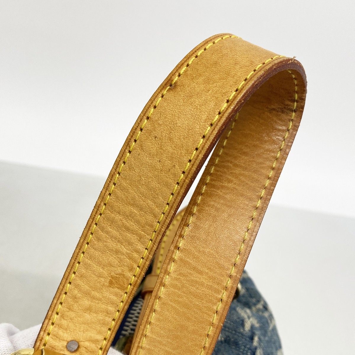 Louis Vuitton Shoulder Bag Monogram Denim PM Blue — view 8