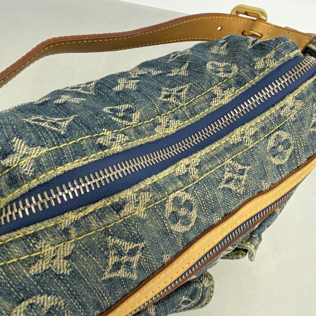 Louis Vuitton Shoulder Bag Monogram Denim PM Blue — view 7