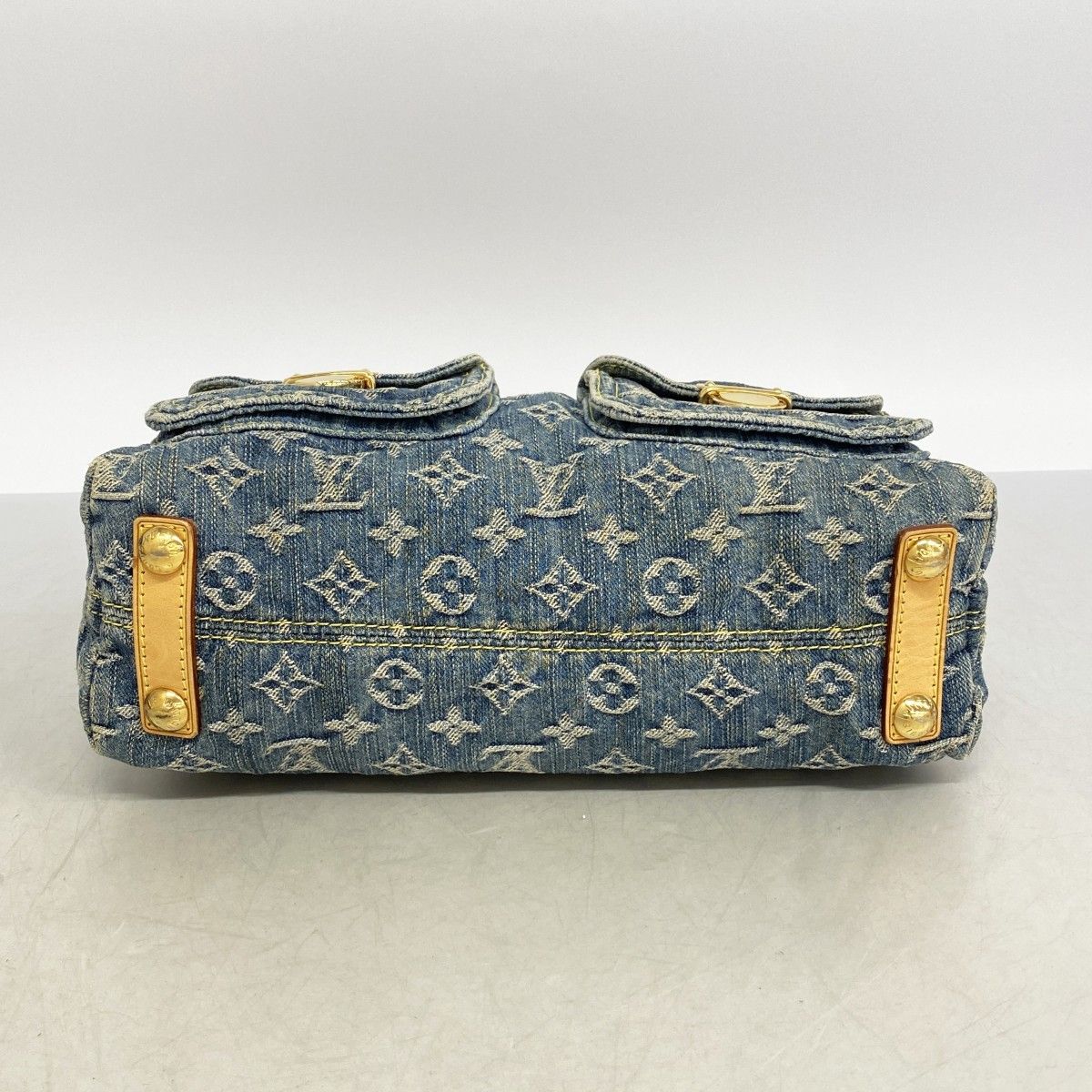 Louis Vuitton Shoulder Bag Monogram Denim PM Blue — view 3